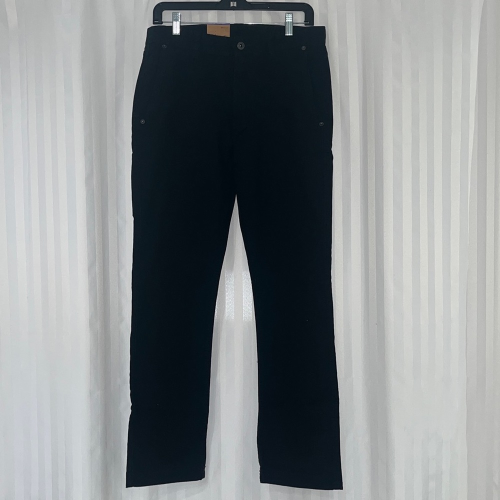 NWT Eddie Bauer Men's Black Canvas Utility Pants